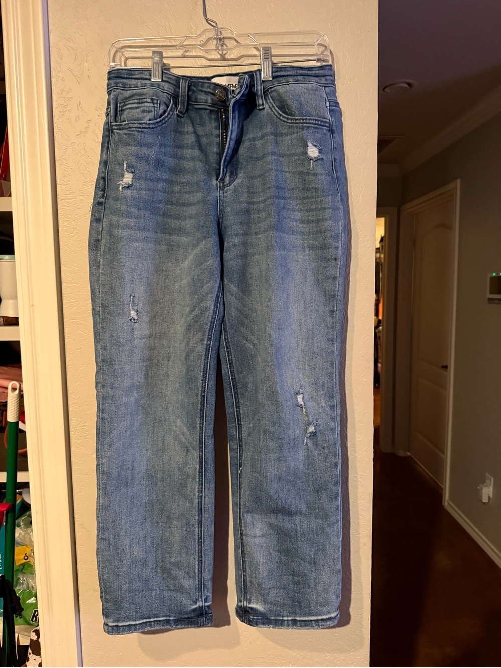 Vervet size 29 stretch ankle High-Rise Straight Leg Women’s Jeans — Light Blue